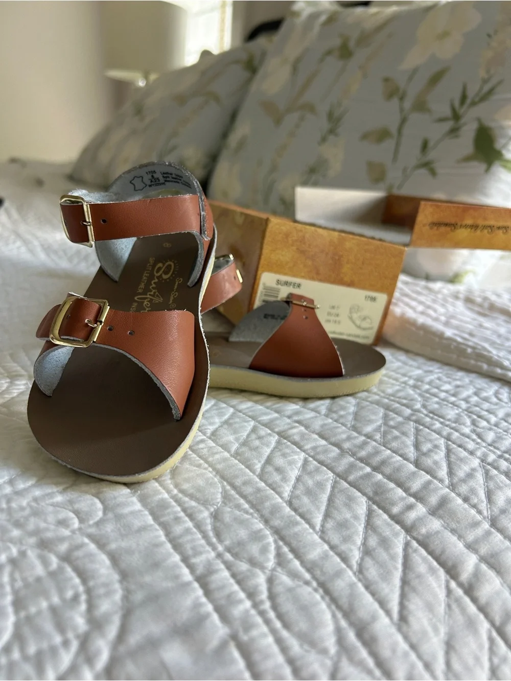 Salt Water Sandals by Hoy Surfer Kids' Sandals - Tan